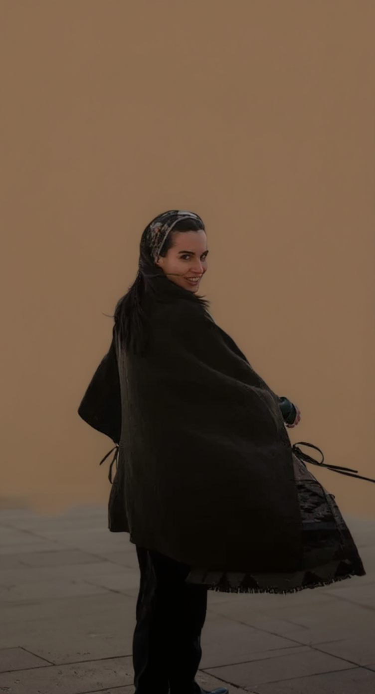 Solid background portrait result